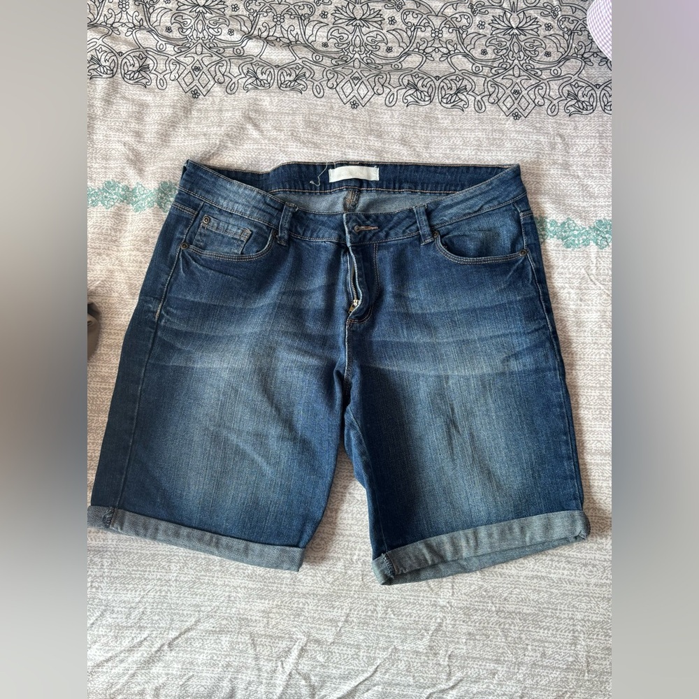 Bluenotes Dark Blue Denim Jean Shorts